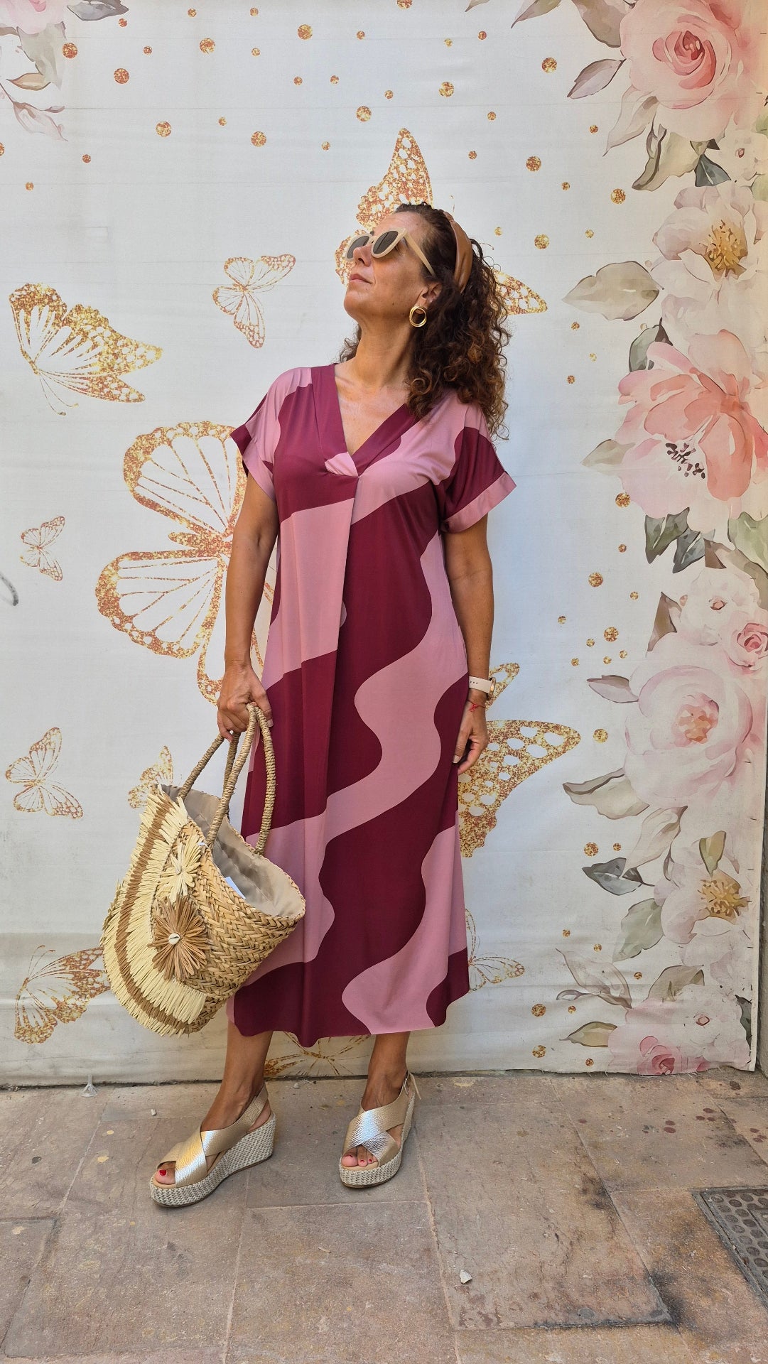 Vestido Punto Seda ZIG ZAG