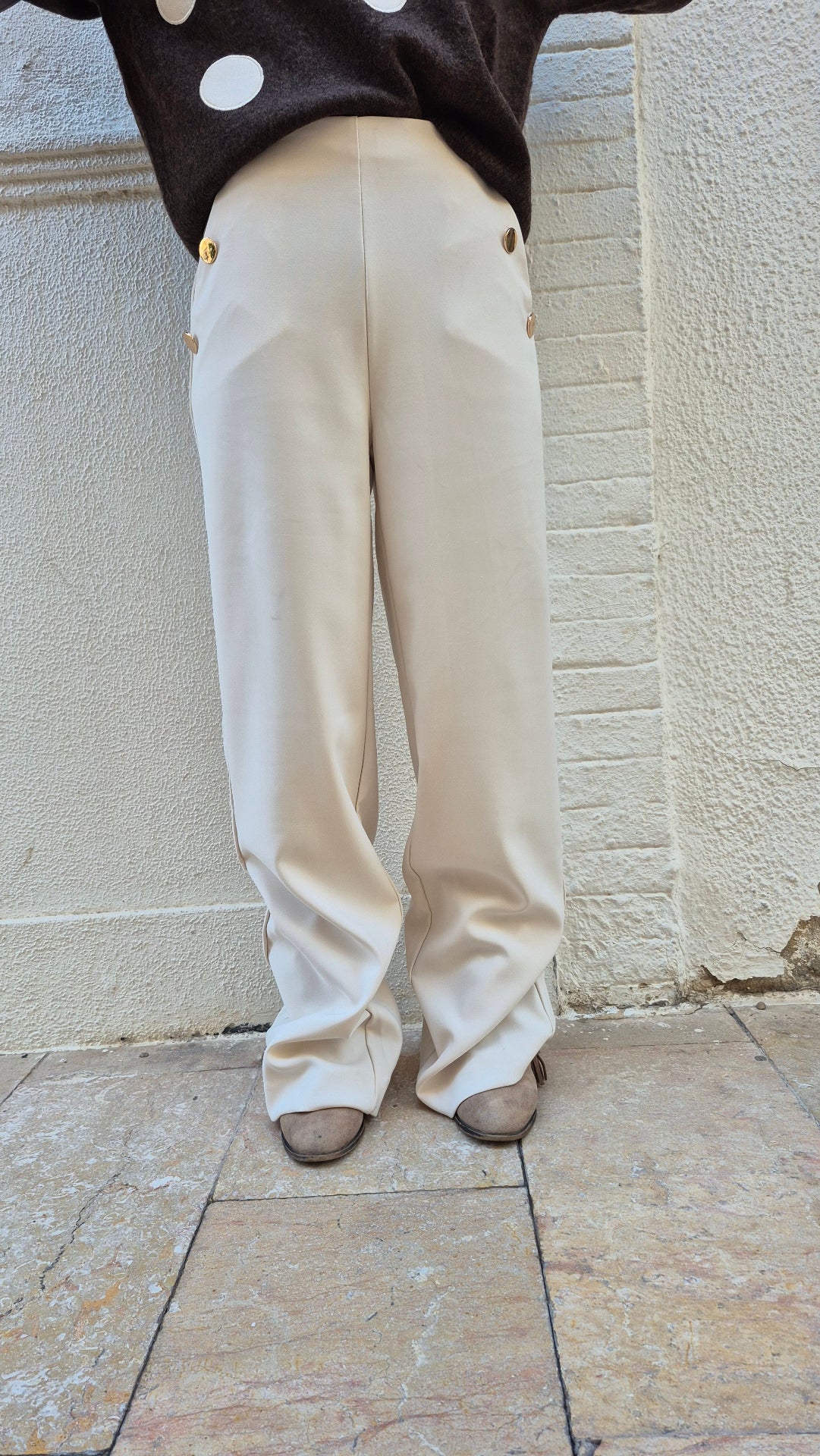 PANTALON TACHAS BEIGE