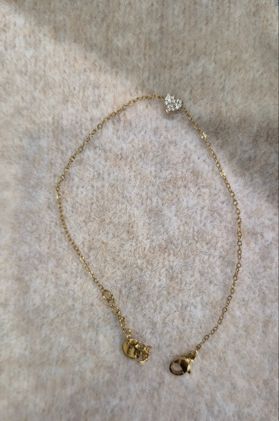 PULSERA CORAZON BRILLANTE