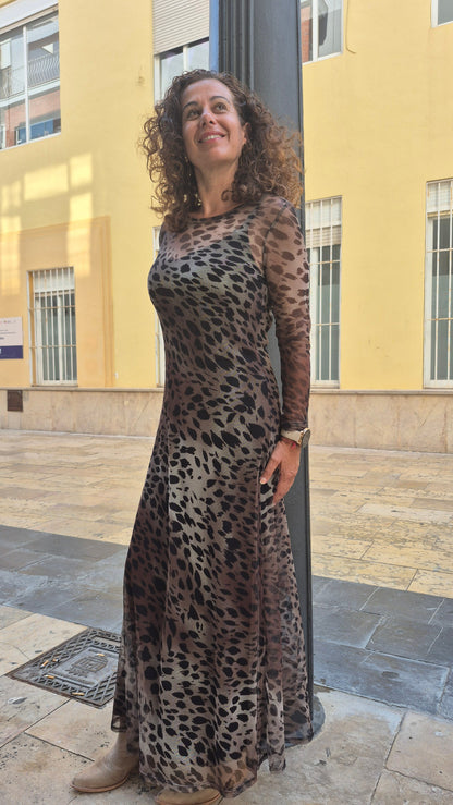 Vestido Animal Print GASA