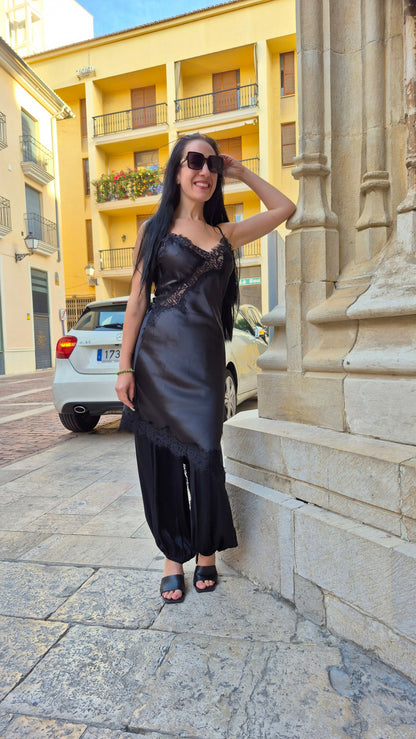 VESTIDO LENCERO NEGRO
