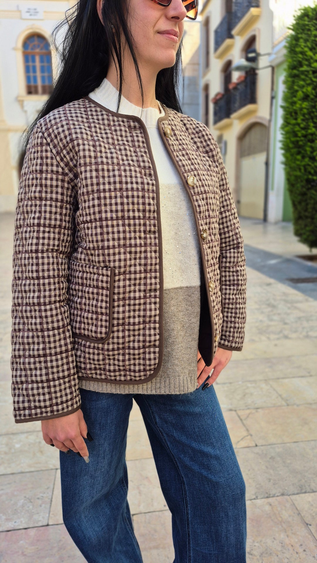 CHAQUETA CUADROS VICHY