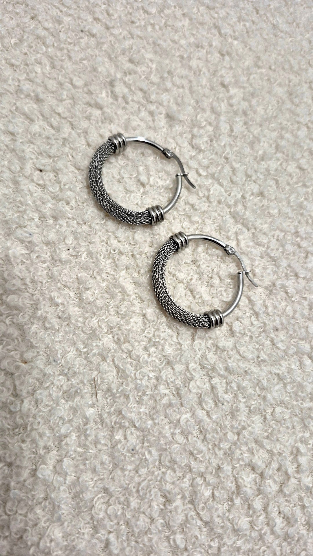 PENDIENTES AROS PLATEADOS