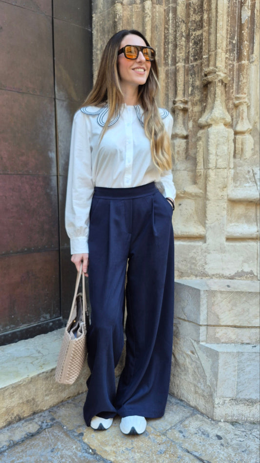 PANTALON SASTRE AZUL