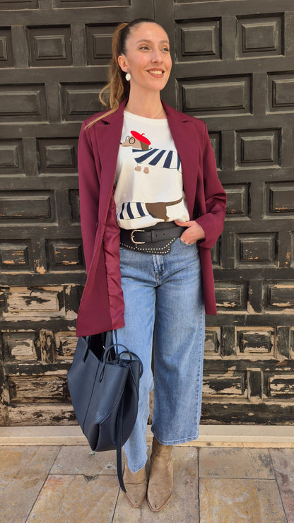 BLAZER BURDEOS