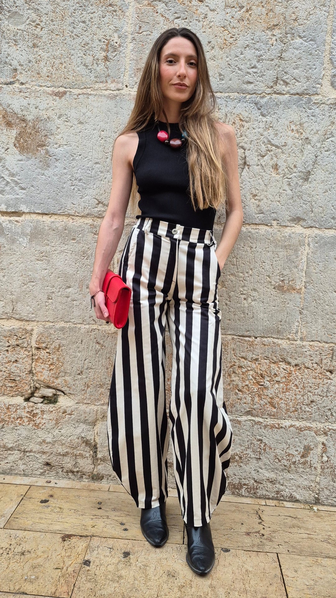 PANTALON BALLON RAYAS