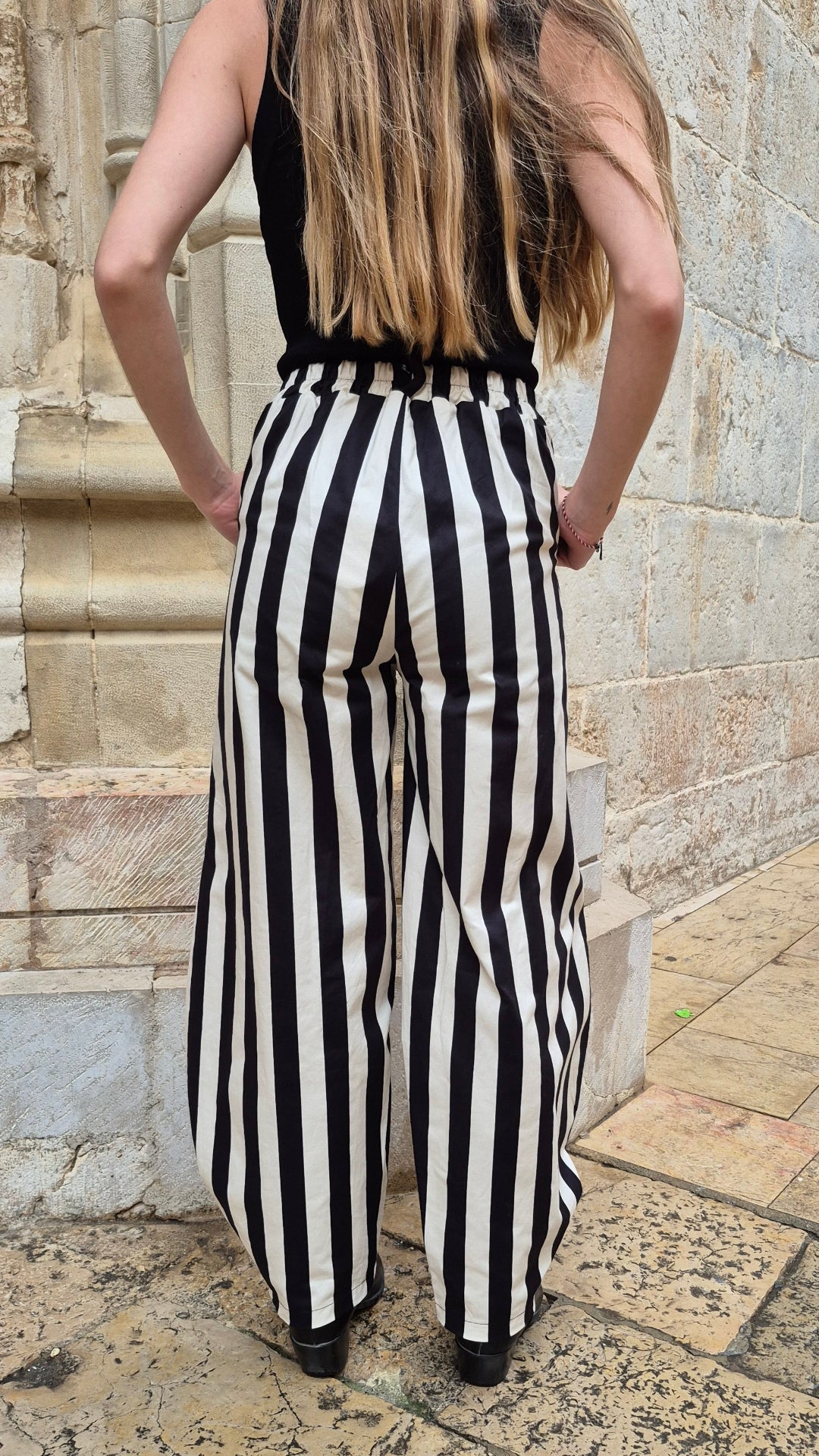 PANTALON BALLON RAYAS