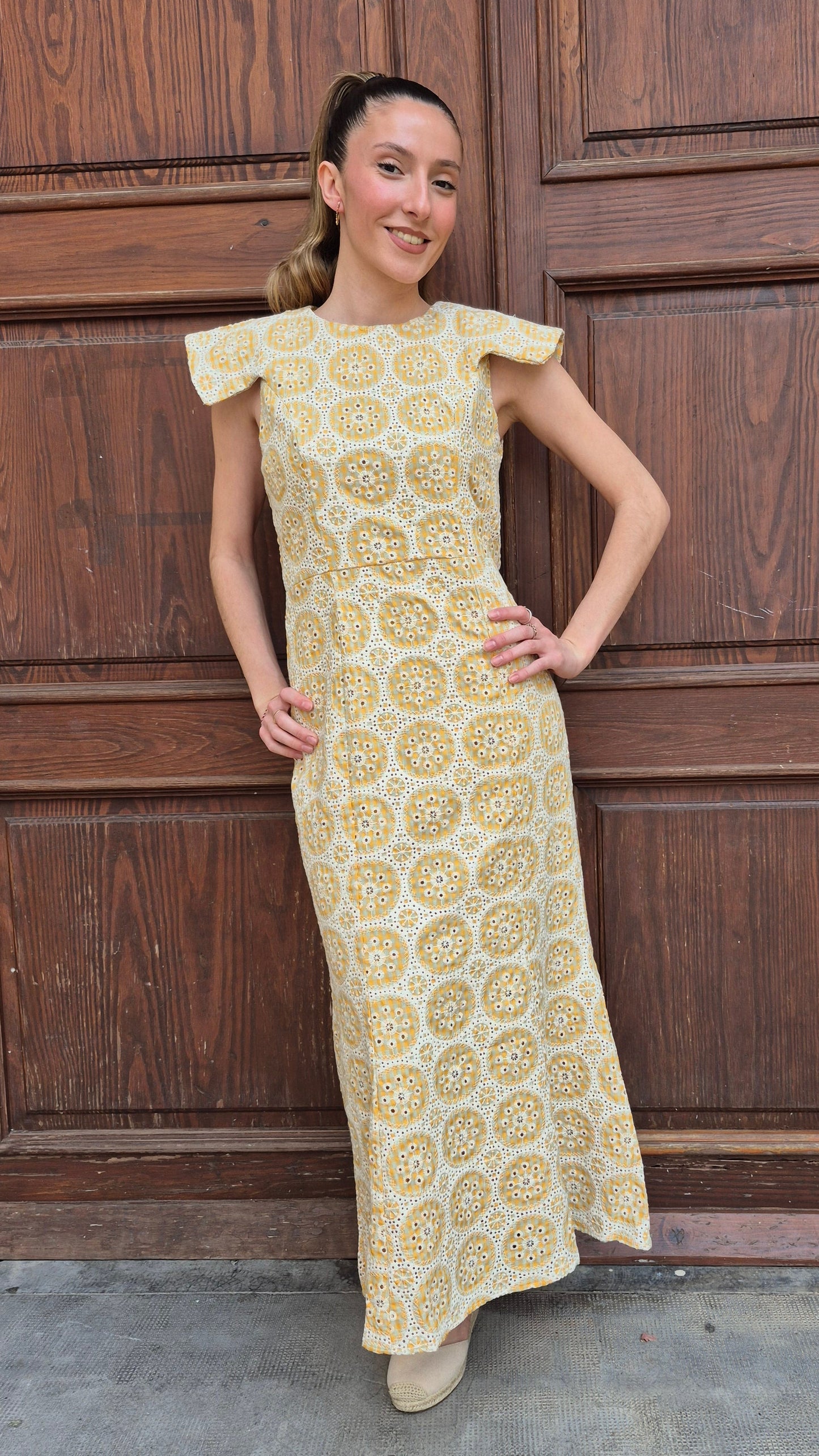 VESTIDO BROCADO COVADONGA