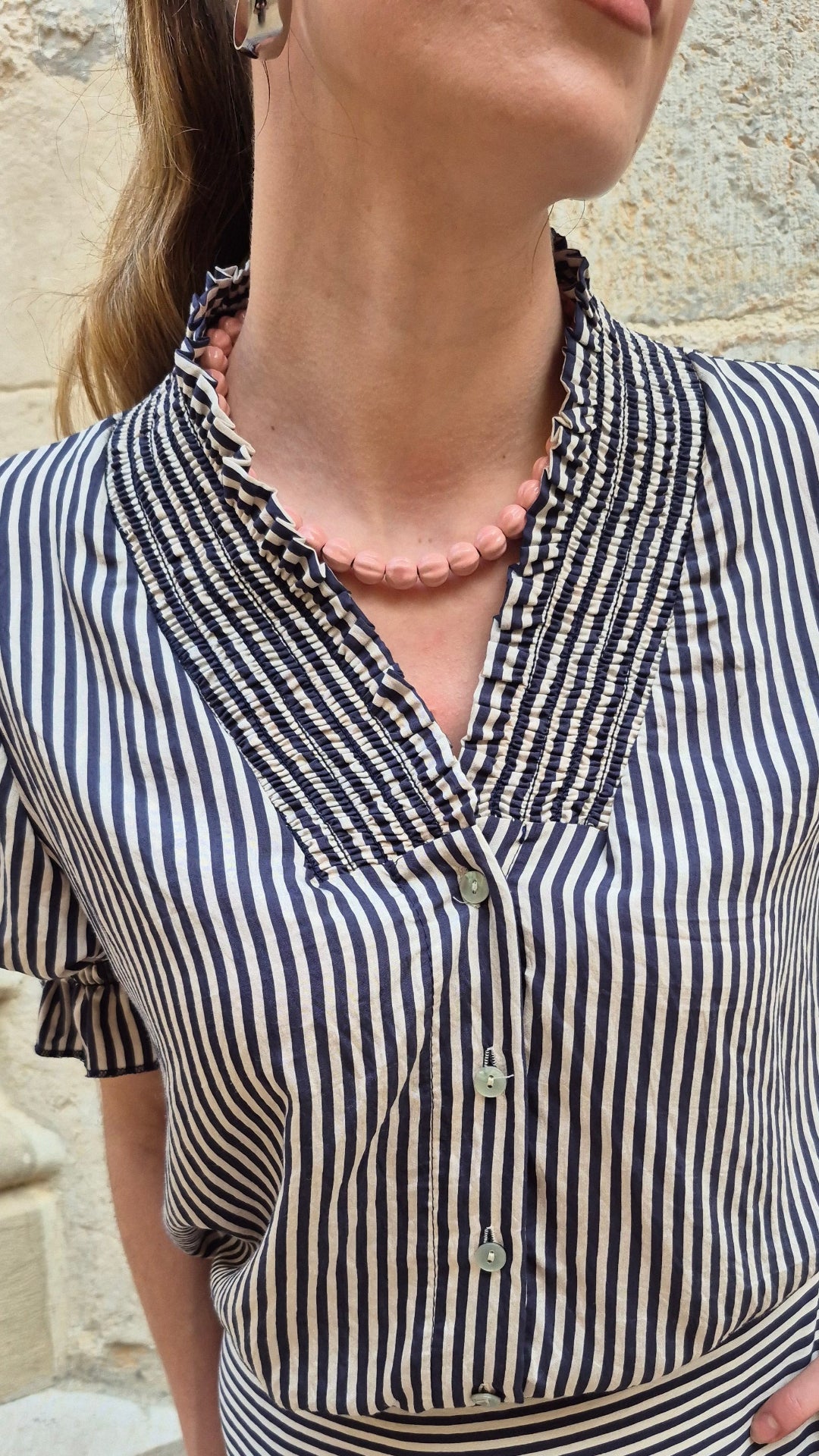 COLLAR BOLAS ROSA