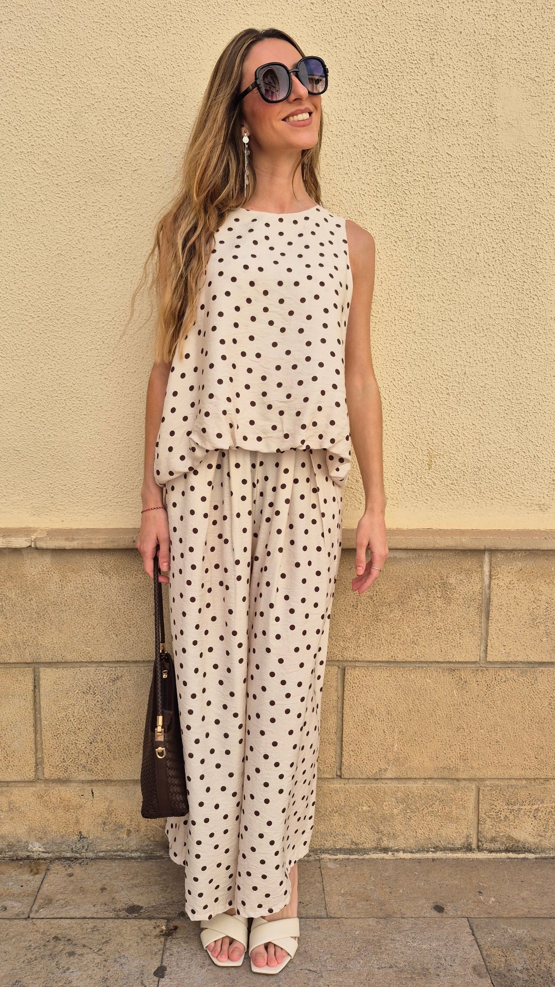 PANTALÓN LUNARES (BEIGE)