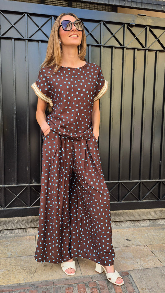 PANTALÓN LUNARES (CHOCO)