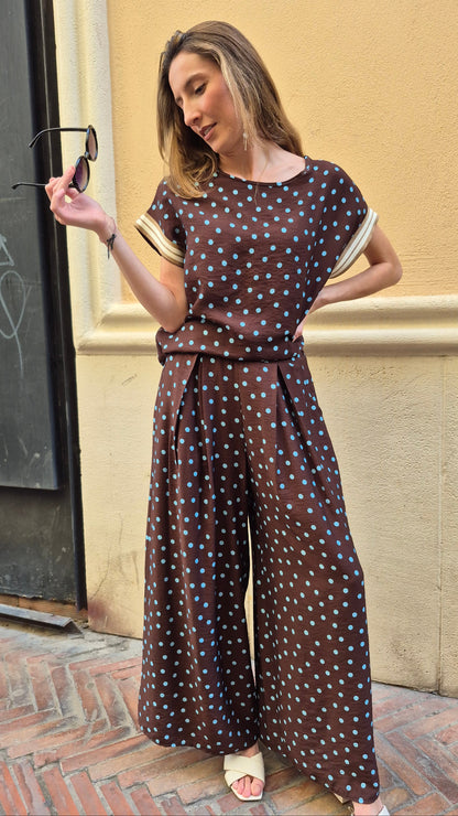 PANTALÓN LUNARES (CHOCO)