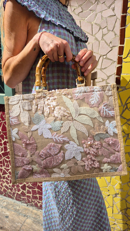 BOLSO ROSA FLORES
