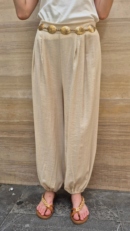 PANTALÓN BALLOON BEIGE