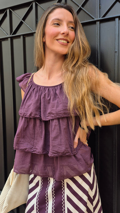 BLUSA VOLANTES MORÍS