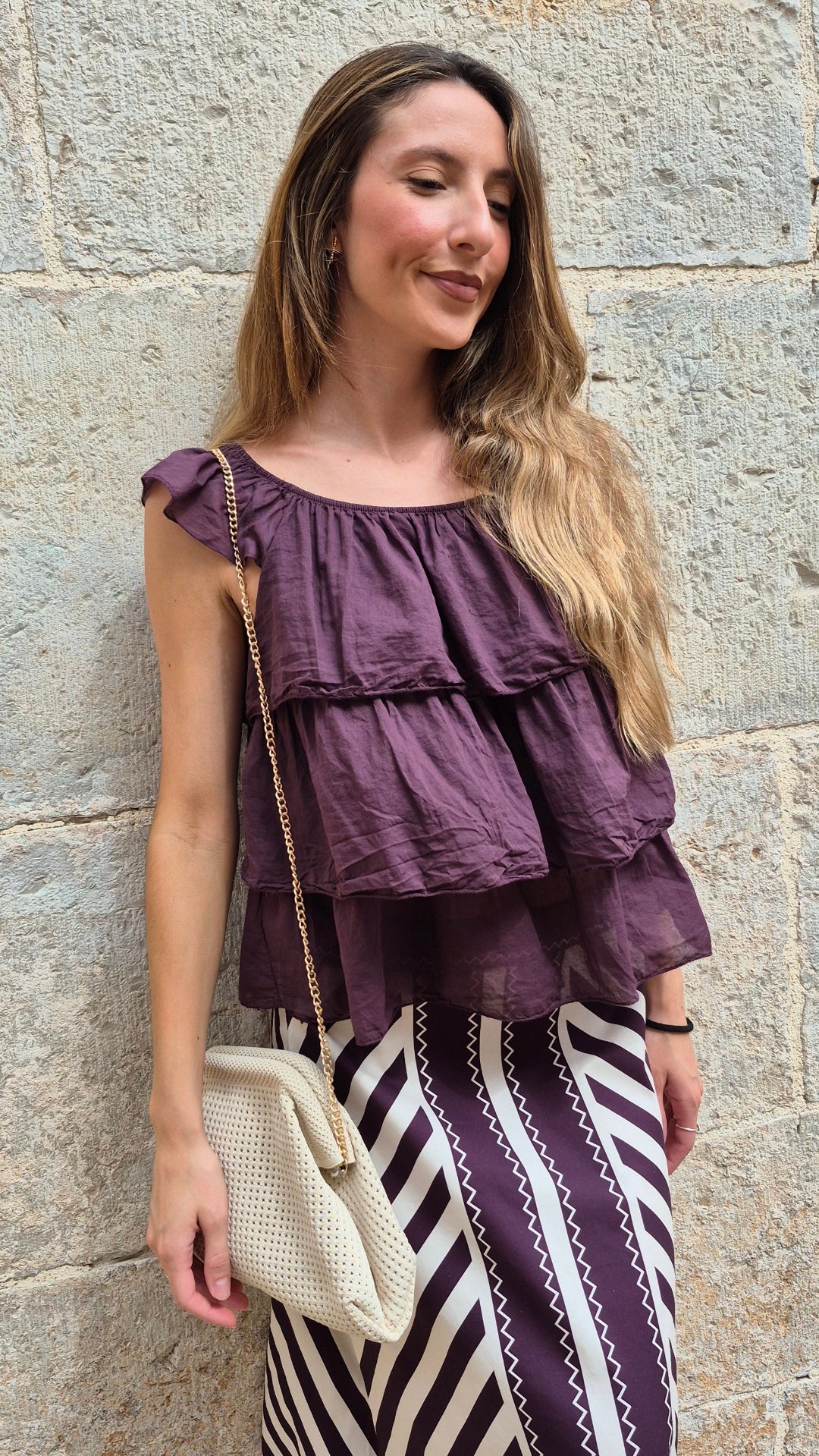 BLUSA VOLANTES MORÍS