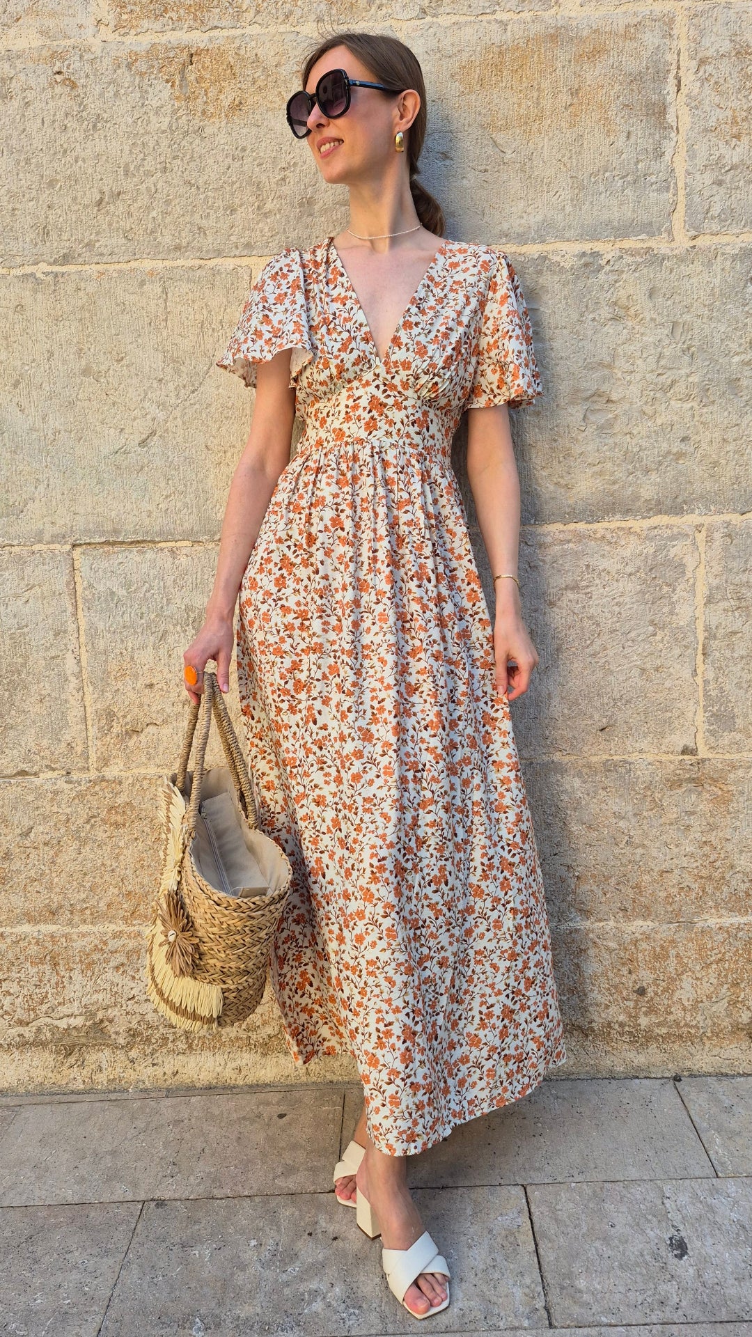 VESTIDO LARGO FLORES