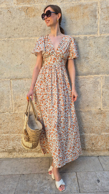 VESTIDO LARGO FLORES