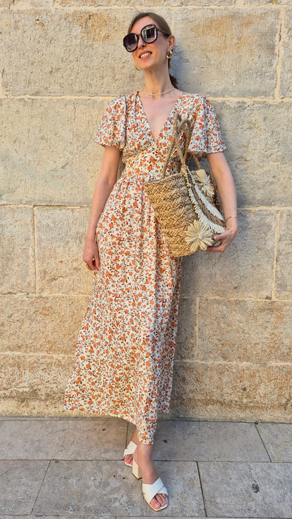 VESTIDO LARGO FLORES
