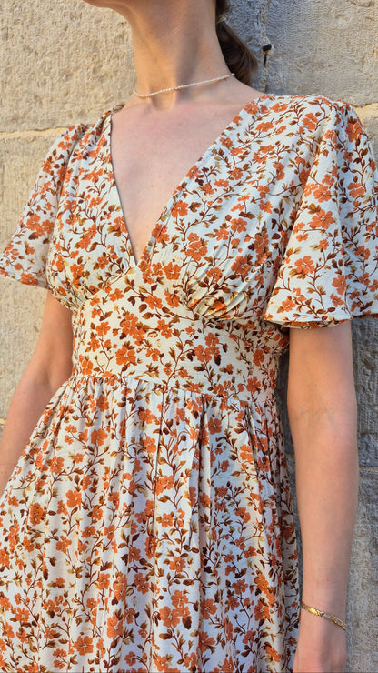 VESTIDO LARGO FLORES