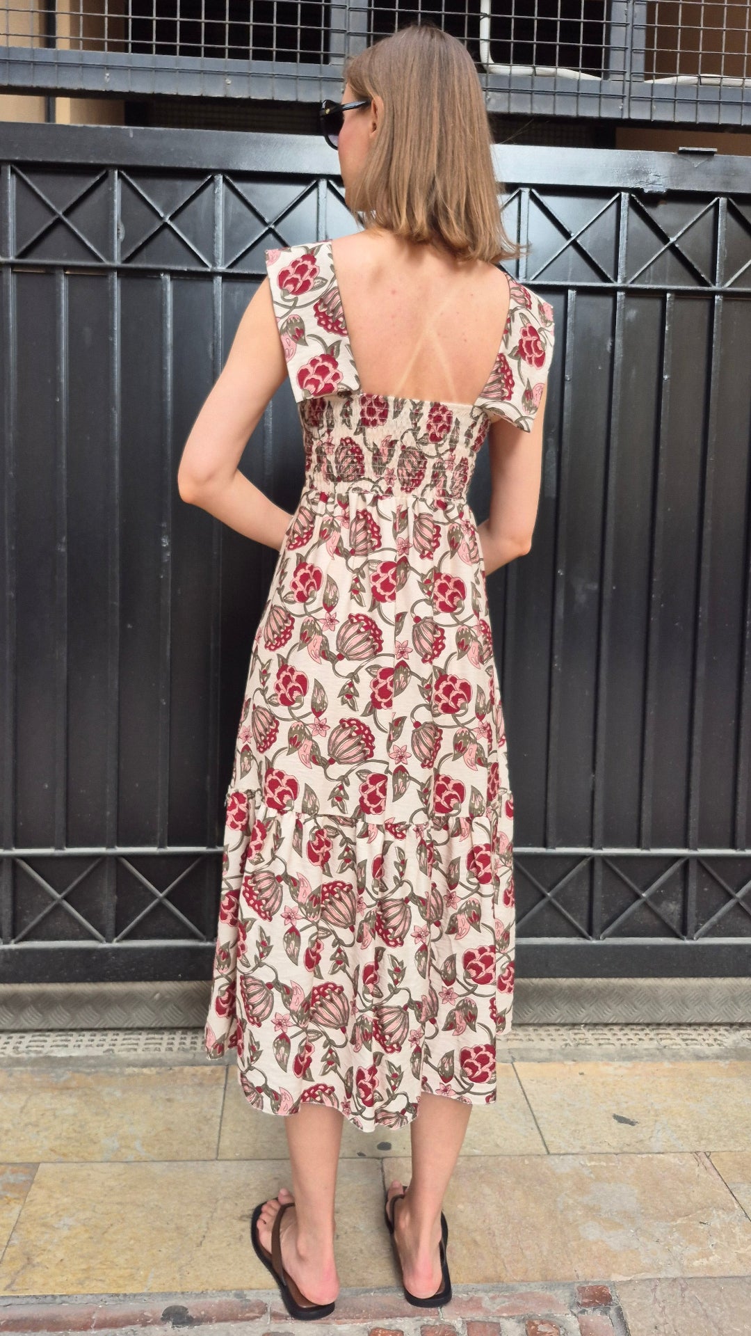 VESTIDO ESTAMPADO CATALINA (BEIGE)