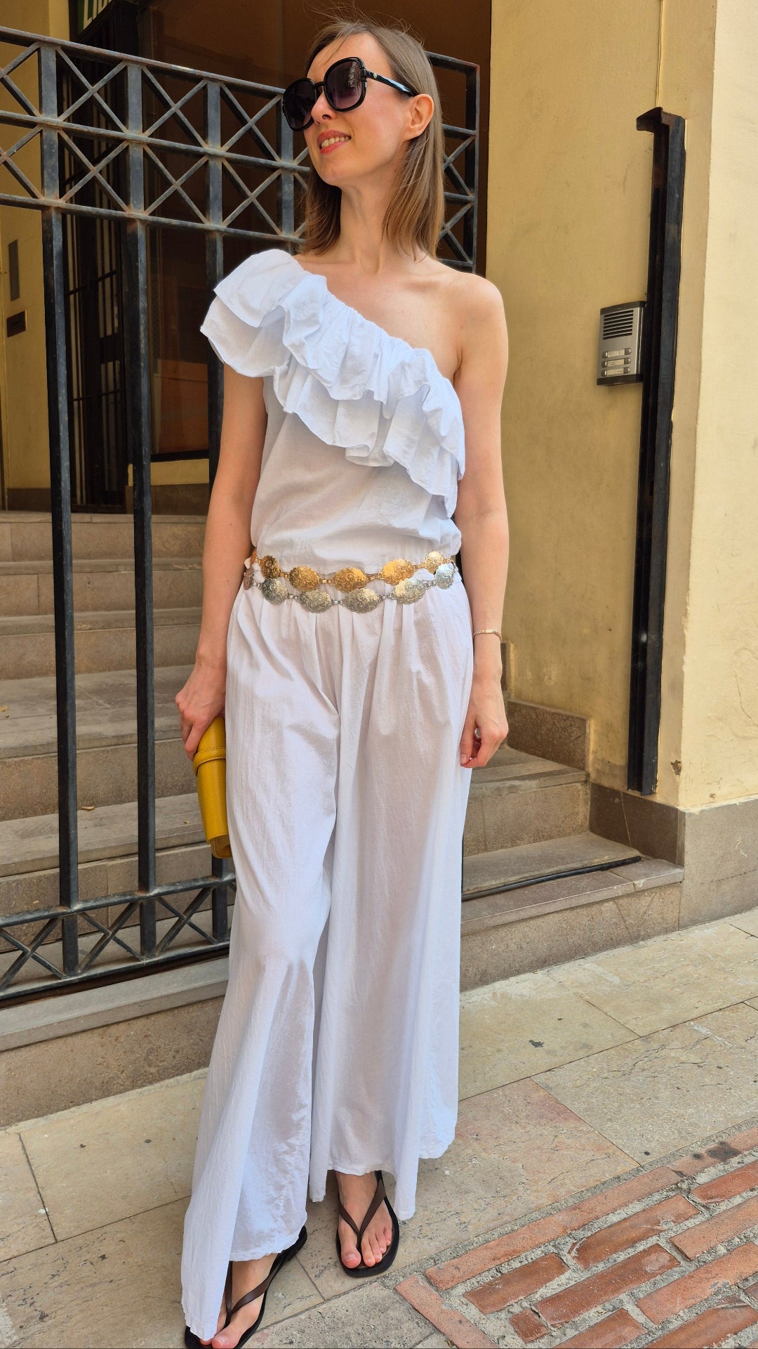 PANTALÓN PATA ANCHA CARMINA (BLANCO)