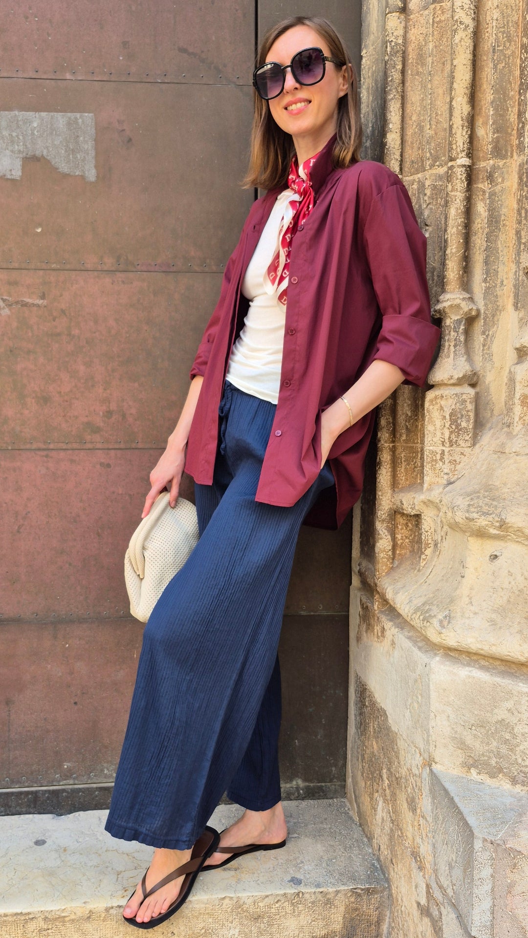 PANTALÓN RAYAS RELIEVE (AZUL)
