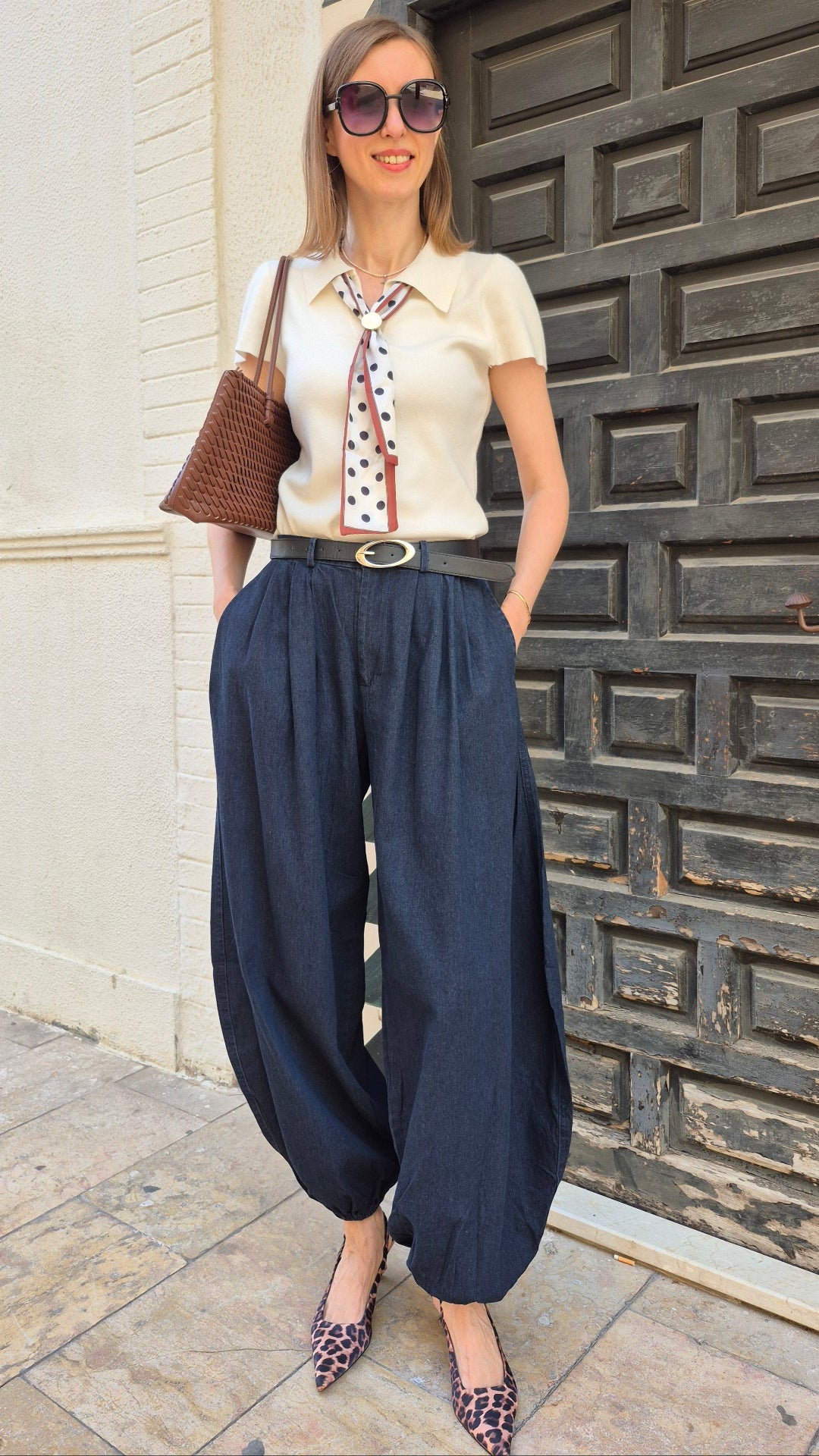 PANTALÓN BOMBACHO DENIM
