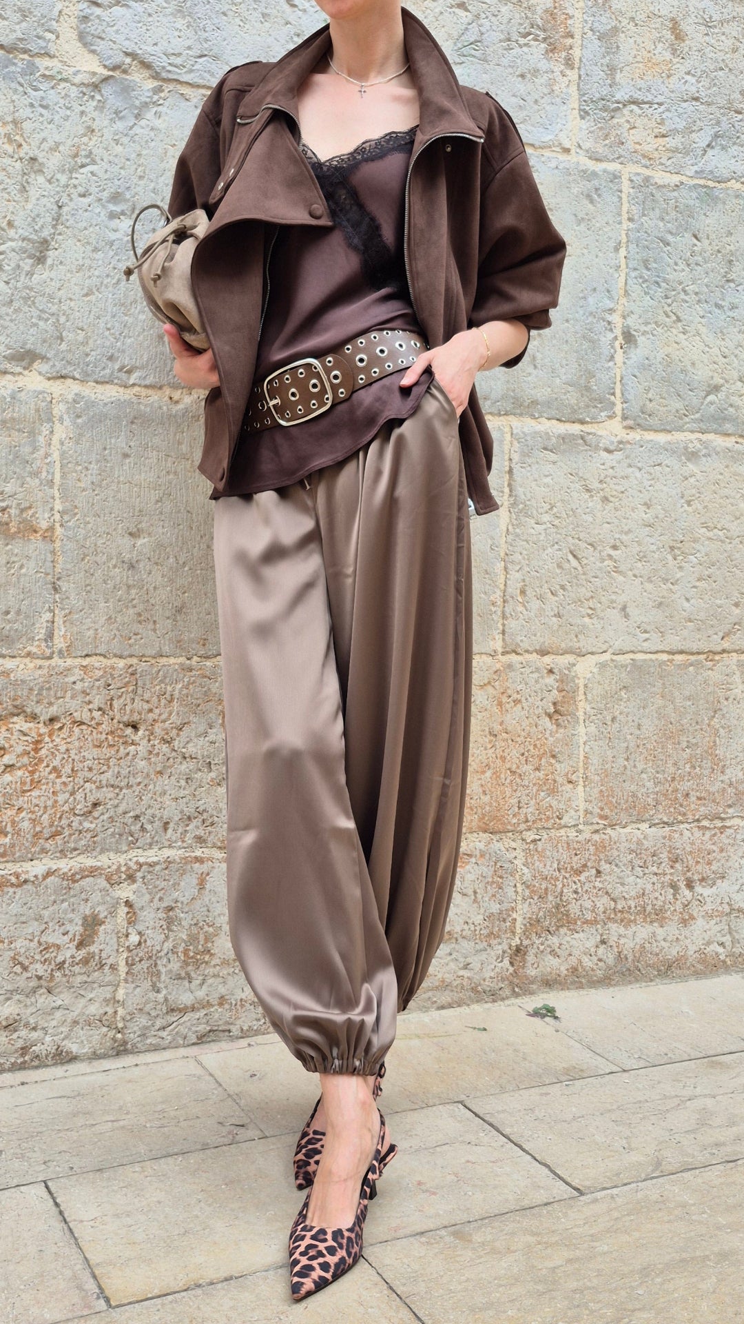 PANTALÓN BOMBACHO RASO