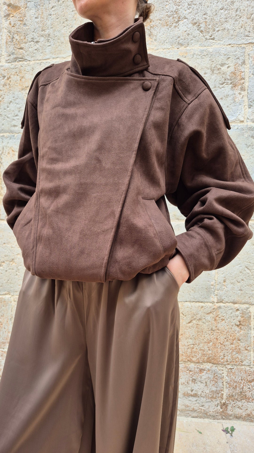BOMBER ANTELINA (CHOCO)
