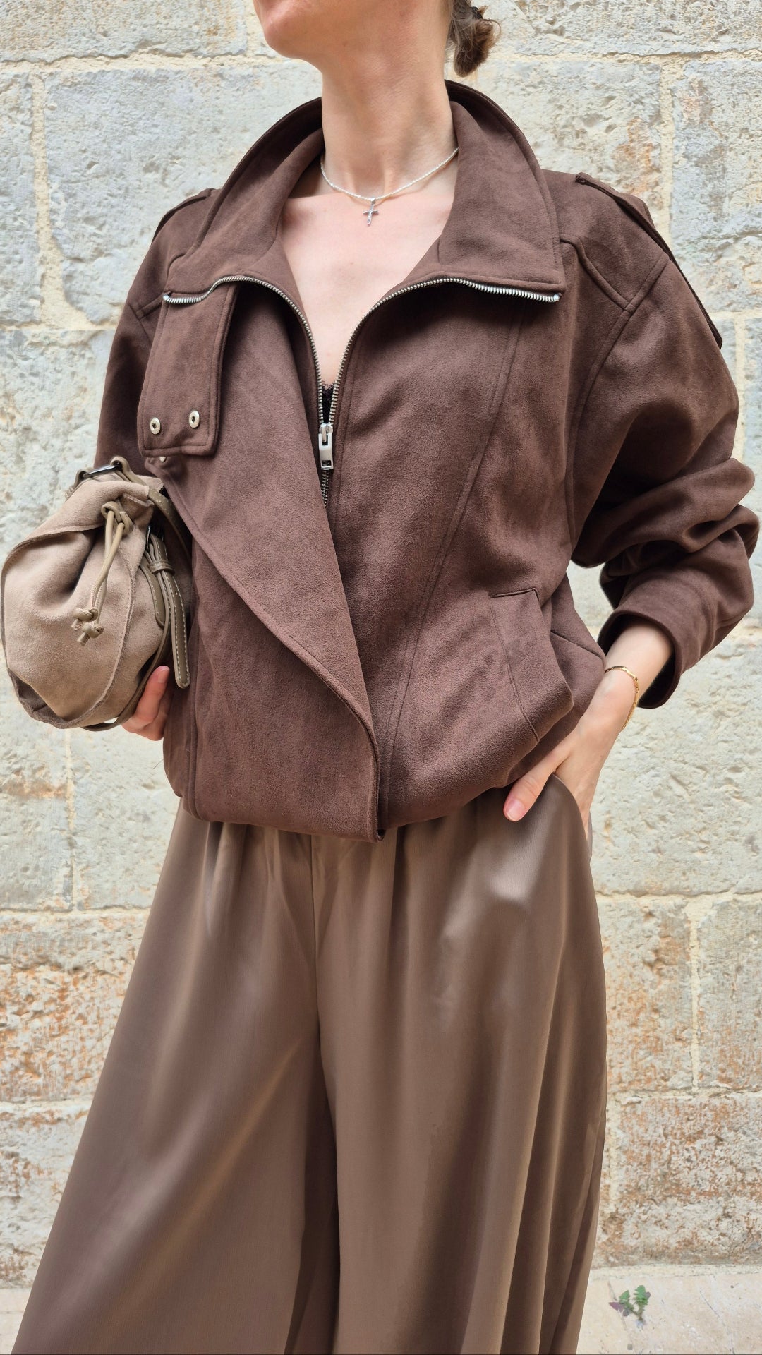 BOMBER ANTELINA (CHOCO)