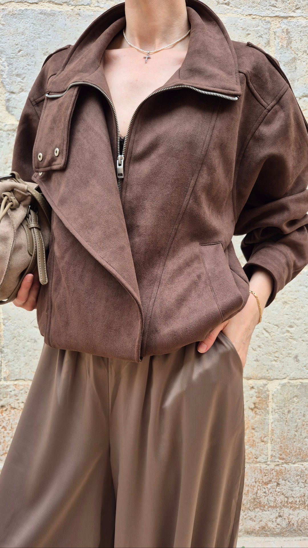 BOMBER ANTELINA (CHOCO)