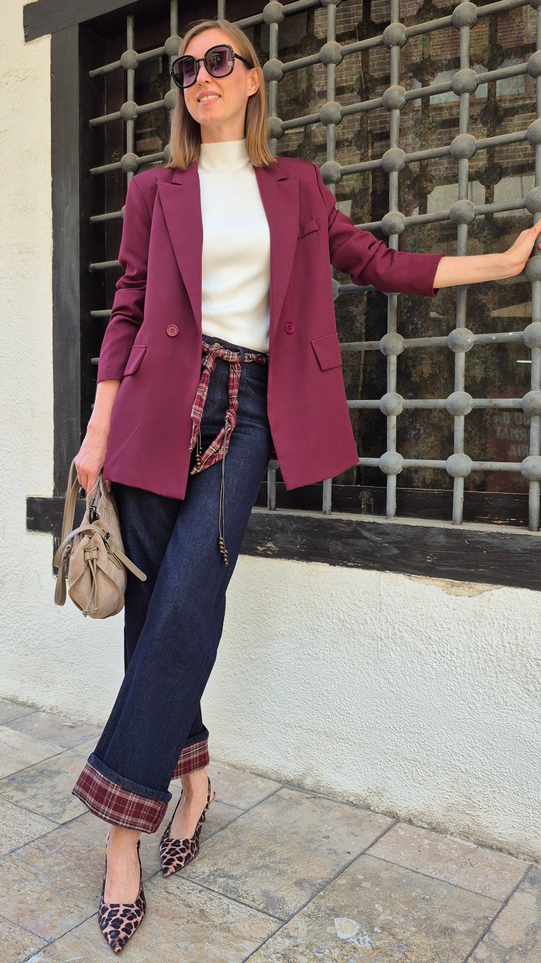 BLAZER BURDEOS