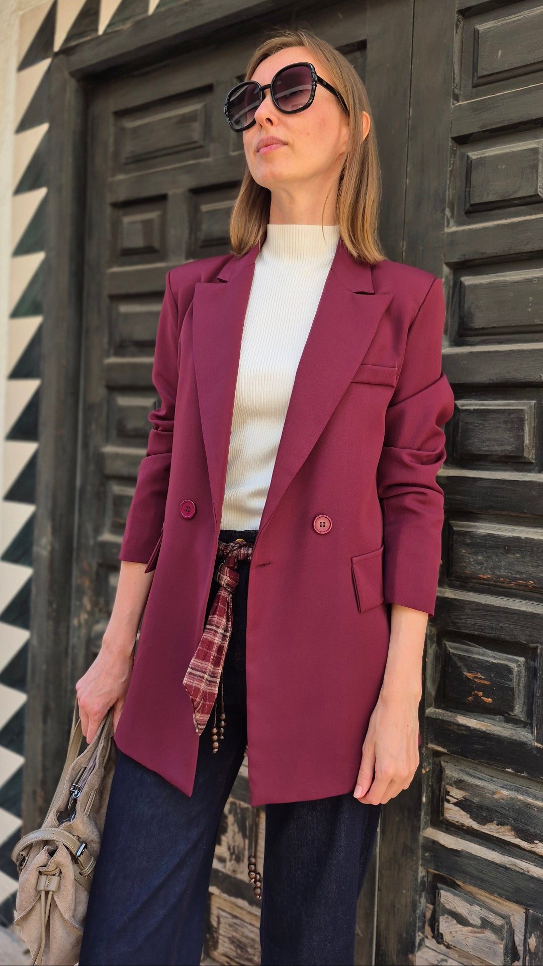 BLAZER BURDEOS