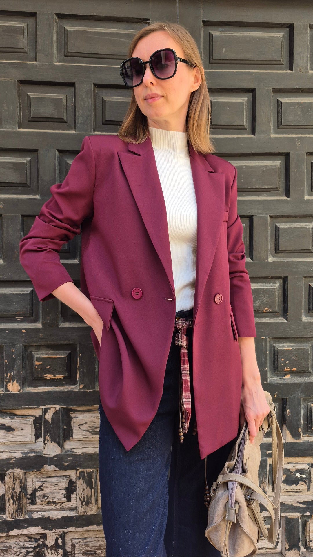 BLAZER BURDEOS