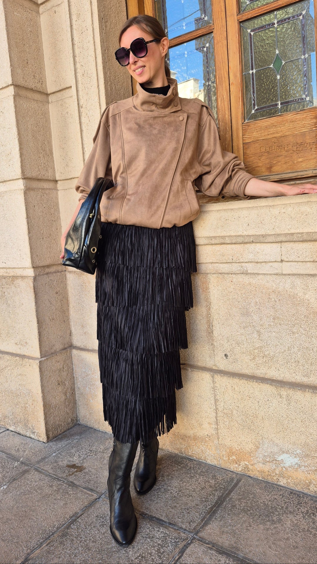 BOMBER ANTELINA (CAMEL)
