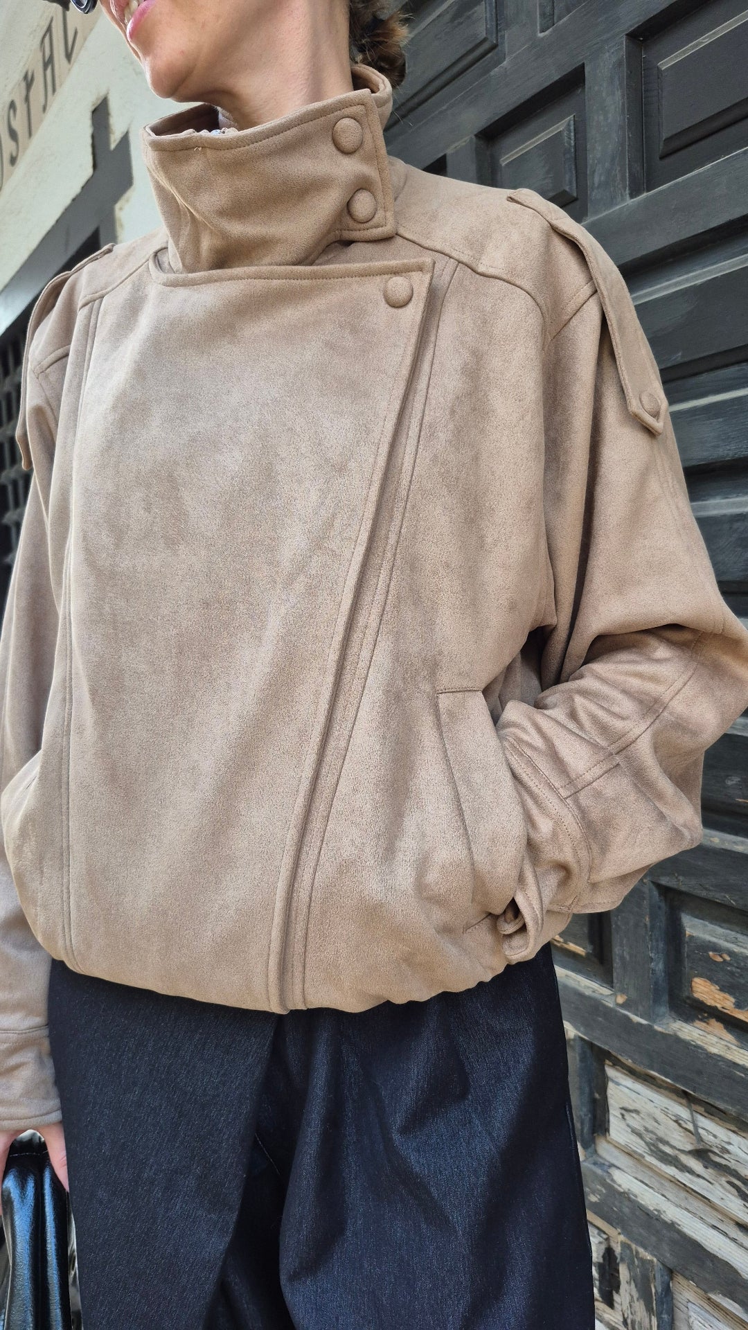 BOMBER ANTELINA (CAMEL)